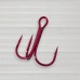 Гачки трійники Siweida Carbon Hooks Red, 30шт/уп, № 16